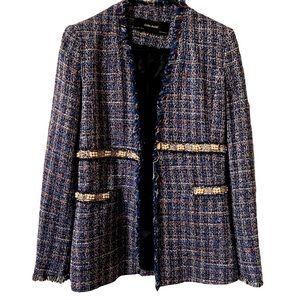 pearl-embroidered blazer